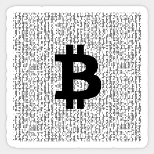 Bitcoin Binary Code, BTC Coder Nerd, Gift for Cryptocurrency Lover, Gift for Crypto Trader, Bitcoin Sticker